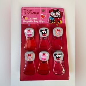 Disney Red and Gray Mickey & Minnie Bag Clips